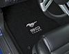 Custom floor and trunk mats with Mustang logos at CARiD-lloyd-mustang.jpg