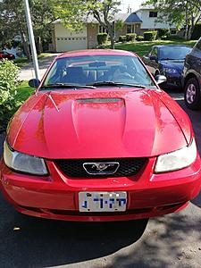 1999 Red Ford Mustang (only 76,500 km!)-image-1.jpg